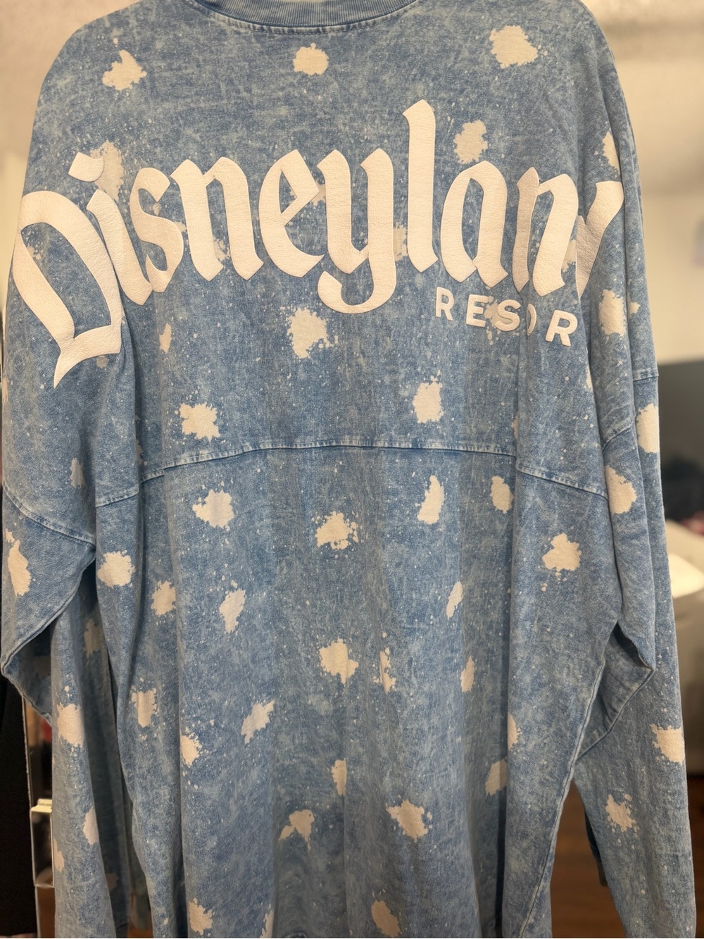 Disneyland Resort Blue Tie-Dye Long Sleeve Tee